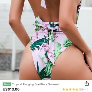 Shein tropical one piece, never worn